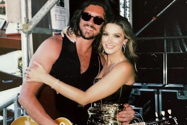 Delta Goodrem and Matthew Copley