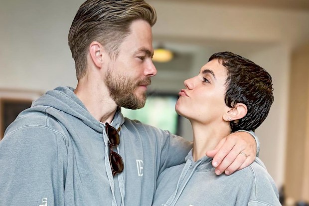 Derek Hough and wife Hayley Erbert
