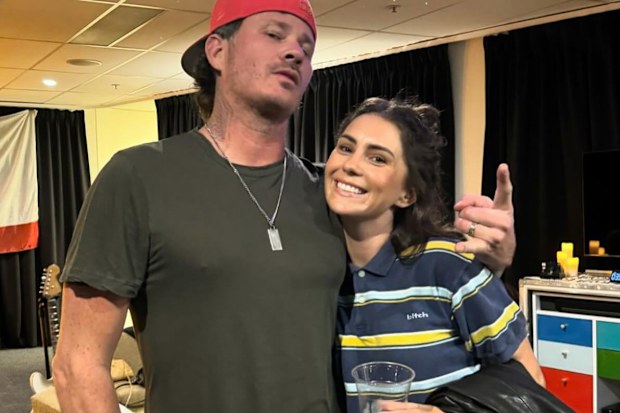 Amy Shark with Blink 182's Tom DeLonge