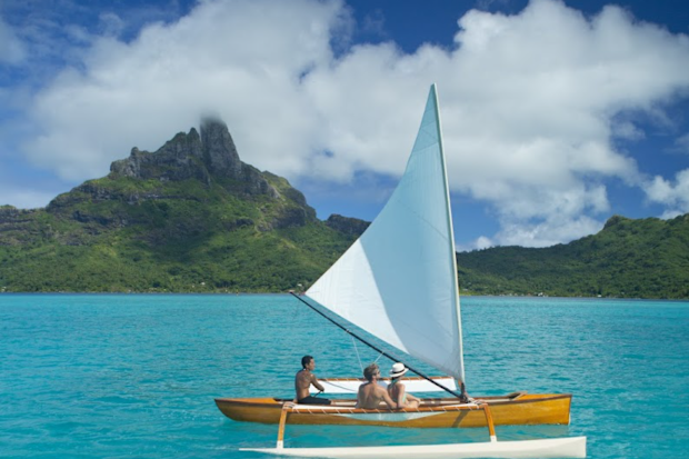 Sailing in Bora Bora