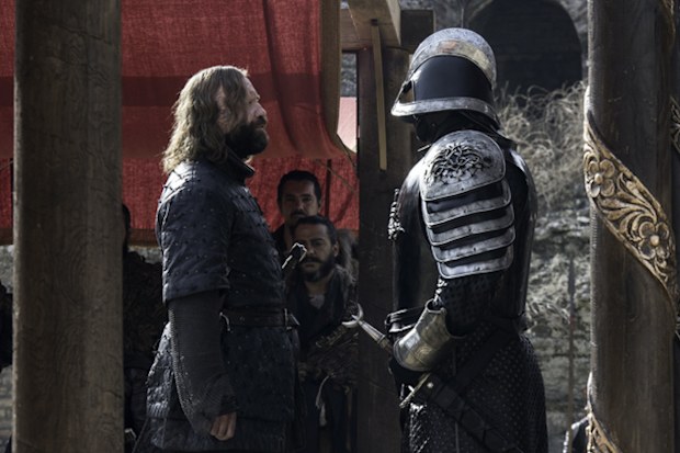 The Hound and The Mountain on Game of Thrones