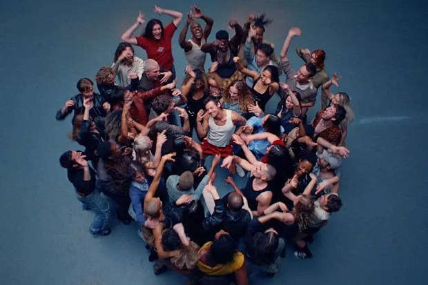 Harry Styles dancing in the music video for Dance No More.