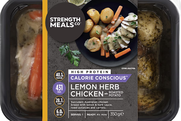 Strength Meals Co Lemon herb chicken with roasted potato