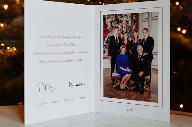 Belgium royal family christmas  card