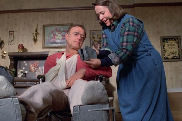 Kathy Bates and James Caan in Rob Reiner's 'Misery' - based on the best-selling novel by Stephen King.