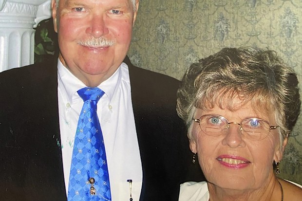 Jack and Harriet Morrison at their 50th wedding anniversary party.