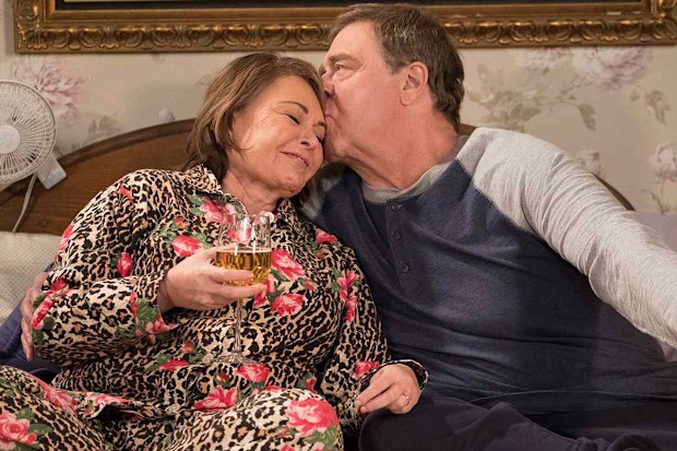 John Goodman and Roseanne Barr in Roseanne