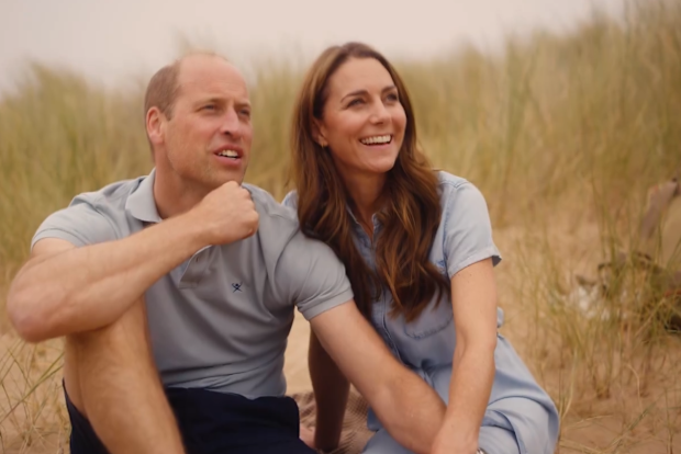 Prince and Princess of Wales in family video