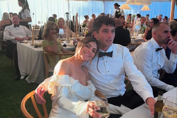 AFL star Tom Barrass and Nadia Rosa marry