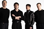 Cast of The Beatles - A Four-Film Cinematic Event: Harris Dickinson (John Lennon), Paul Mescal (Paul McCartney), Barry Keoghan (Ringo Starr), and Joseph Quinn (George Harrison). 