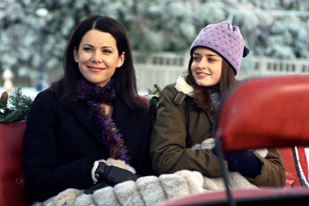 Christmas scene from Gilmore Girls