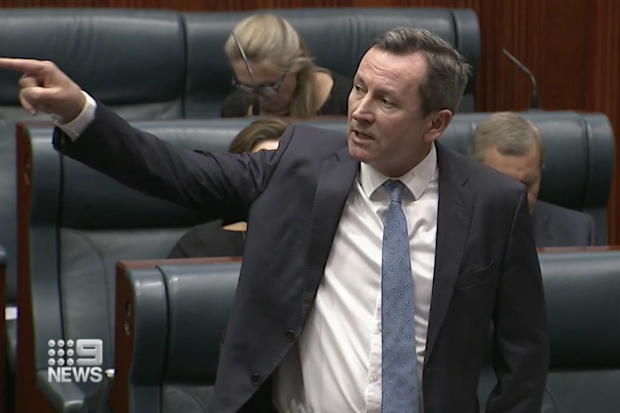 Mark McGowan addressed the 'deeply intimidating and threatening messages' in Parliament on Tuesday.