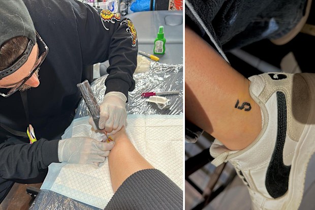 Matildas fan Tamyka got Cortnee Vine's jersey number tattooed during the World Cup.