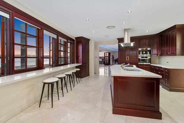 The spacious mansion has all the modern luxuries, plus more with seven bedrooms, nine bathrooms, a gym, sauna and pool.