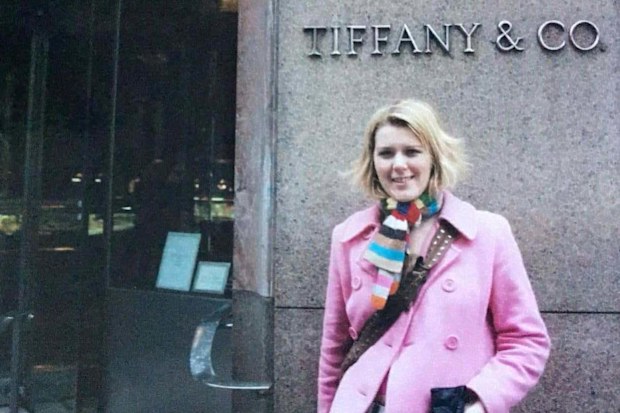 Checking out Tiffany and Co around 20 years ago.