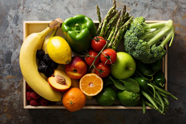 Fruit and vegetables stock