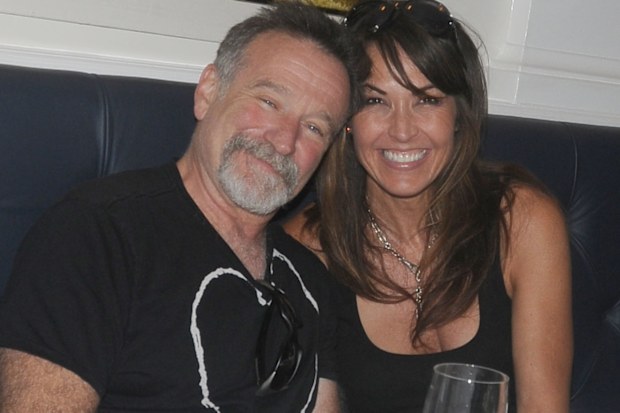 Robin William, Susan Schneider, Nello restaurant, New York, 2010