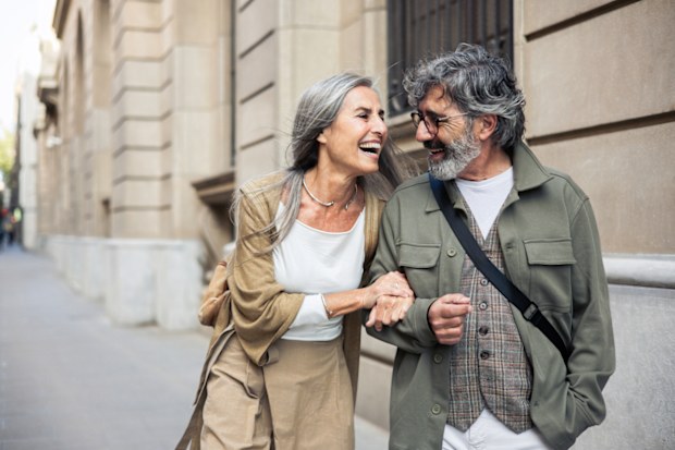 Mature couple enjoying their vacation.