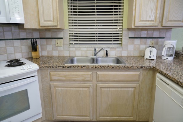 close up on kitchen in normal home