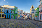 Historical part of the city of Salvador, Brazil