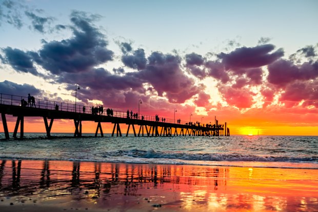 Jetty at Glenelg Beach, Adelaide.