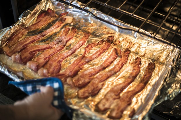 Bacon in oven