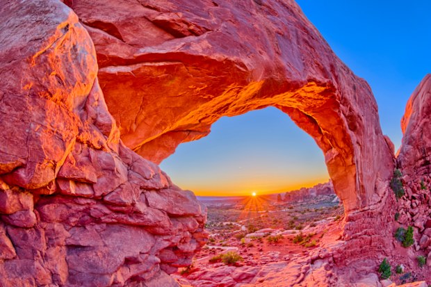 North Window Arch in the windows area of Arches National Park