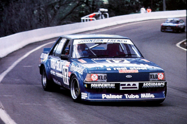 Dick Johnson returned to Mount Panorama in 1981 where he won the Bathurst 1000 in a Ford X Falcon.