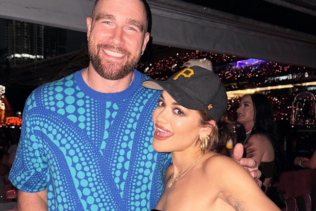 Rita Ora and Travis Kelce 