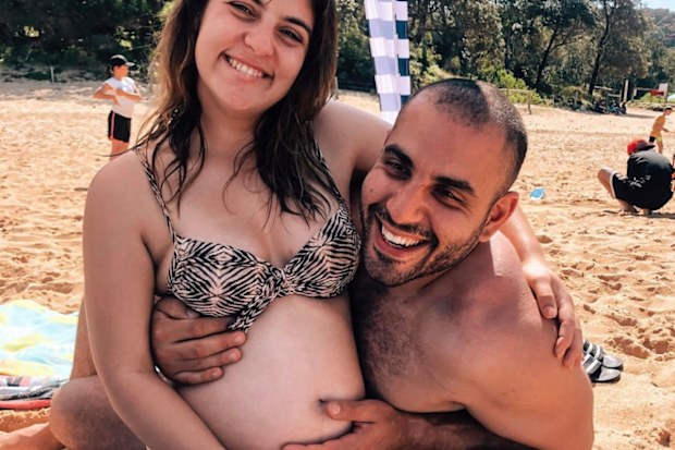 Nikolina Kharoufeh and husband. 