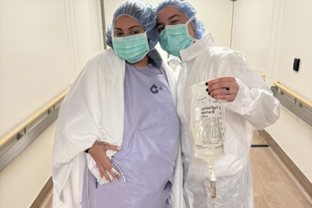 Francesca Farago has welcomed her twins