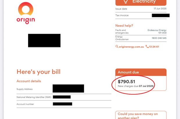 electricity bill sydney mum shock surprise reason