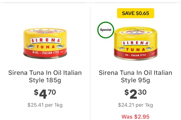 tuna prices sirena bulk