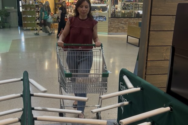 supermarket security and exit gates