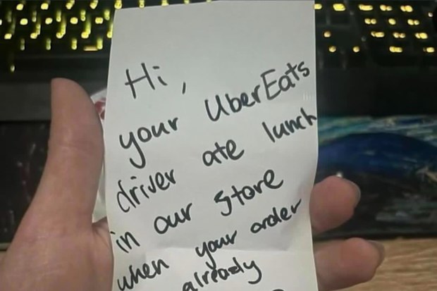 uber driver act reported by restaurant to customer told to give him one star