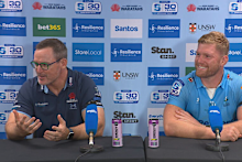 Dan McKellar and Matt Philip at Allianz Stadium.