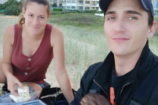 The couple live together their their son on the Gold Coast.