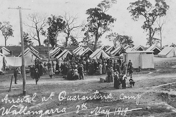 A quarantine site in Wallangarra, Queensland.