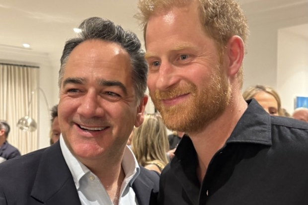 Prince Harry and Michael Wippa Wipfli at the Nexus Summit in Melbourne April 15 2026