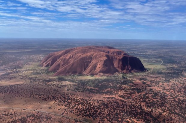 Uluru from helicopter