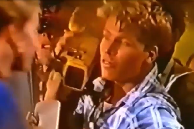 Nathan Harvey stars in 1991 Razzamatazz ad