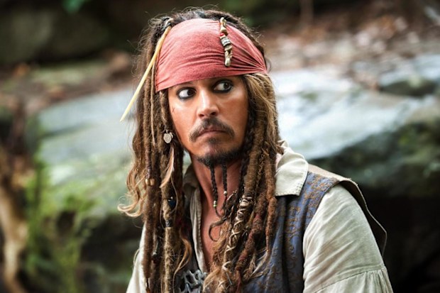 Johnny Depp, Captain Jack Sparrow, Pirates of the Caribbean movie