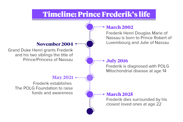 A timeline of Prince Frederik of Nassau's short but impactful life.