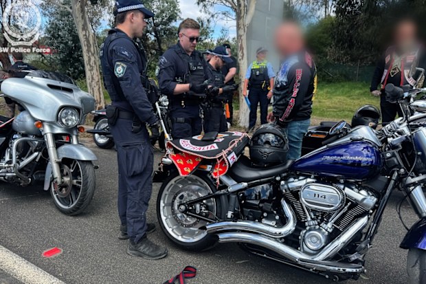 Dozens of members of the Hells Angels bikie gang were targeted during a heavy police operation in Canberra.