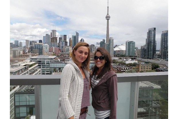 Hollie and Andrea during Hollie's first visit to Toronto, 2010