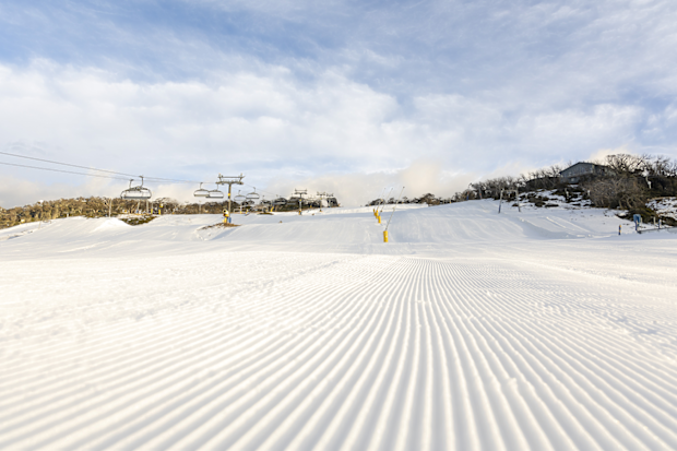 Perisher on operning day, 2021