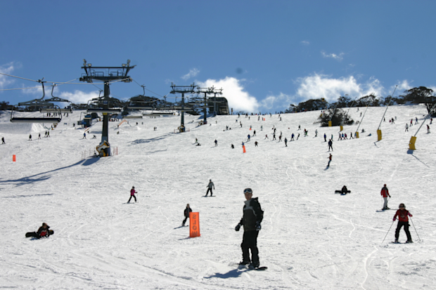 Winter in Perisher ski resort