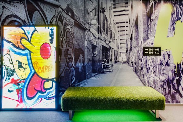 Ovolo Laneways hallway