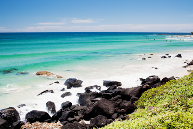 Amazing ocean at the Kingscliff Beach