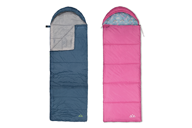 Kmart Trail Hooded Sleeping Bag and Unicorn Hooded Sleeping Bag for Kids